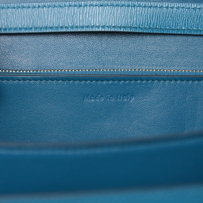 Celine Liege Calfskin Medium Classic Box Flap Bag Turquoise 6 of 10