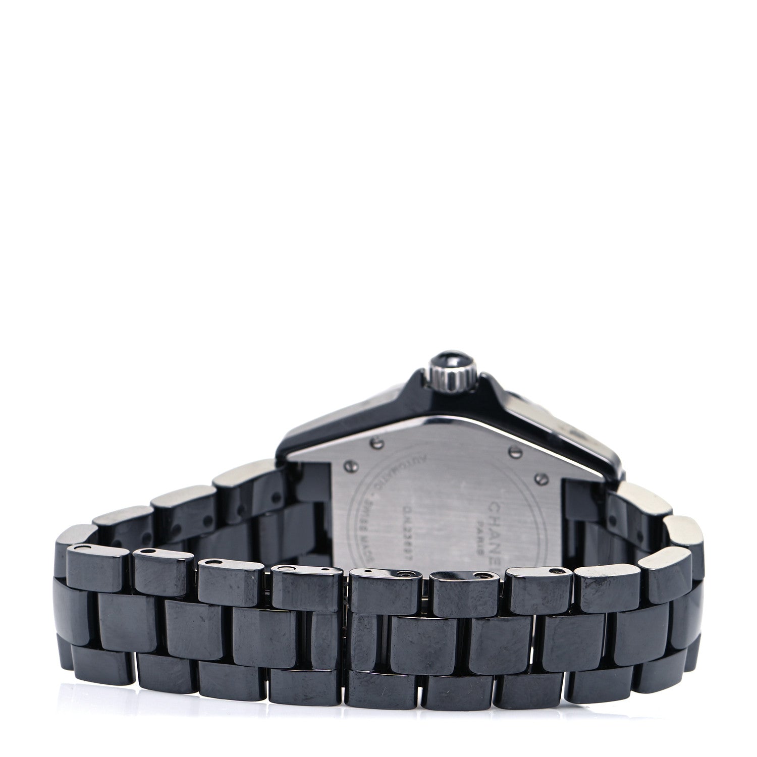 Chanel Stainless Steel Ceramic 38mm J12 Automatic Watch Black 3 of 6