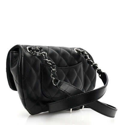 Chanel Calfskin Quilted CC Uniform Flap Belt Bag Black 3 of 11