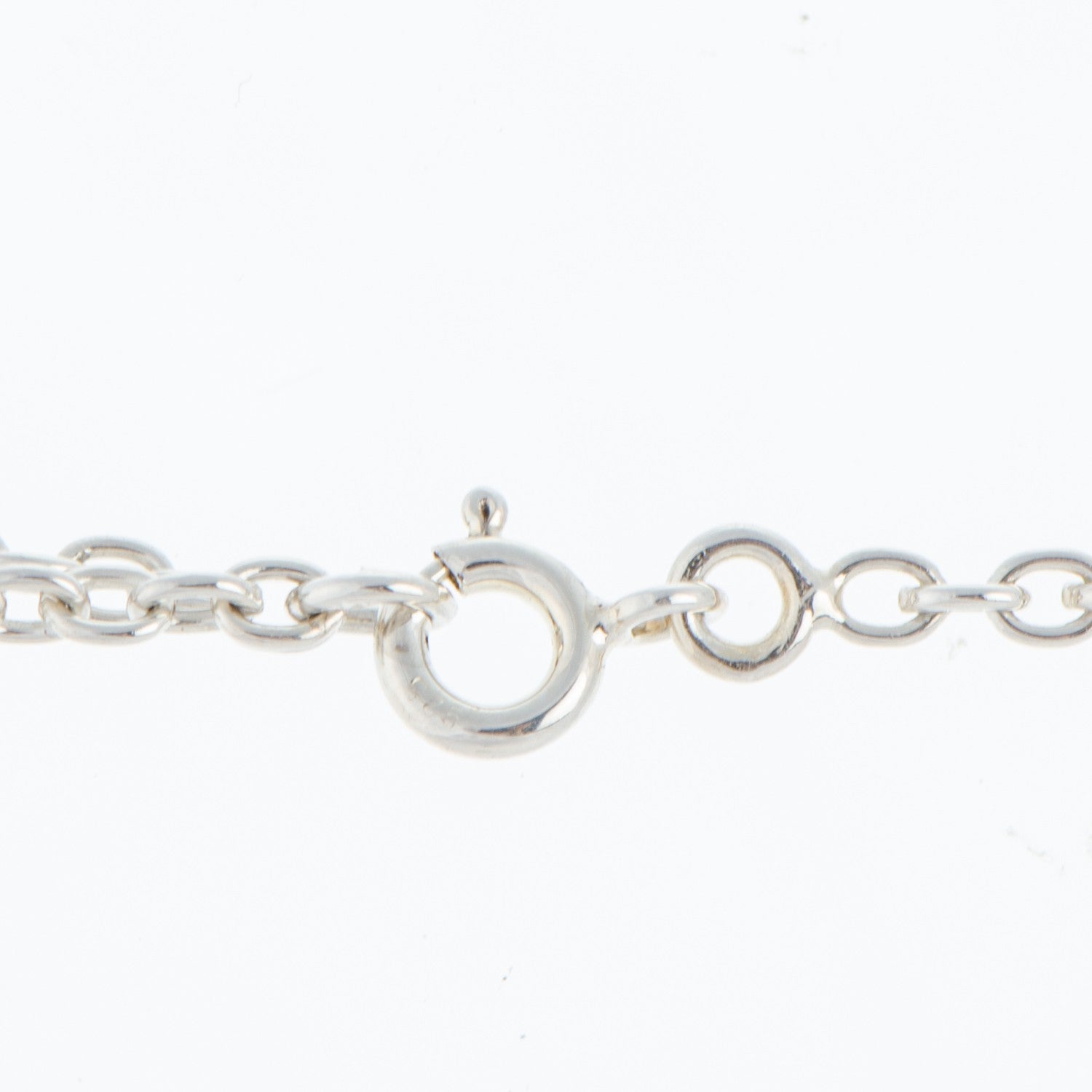 Hermes Sterling Silver 18K Rose Gold Confettis Long Necklace 4 of 5