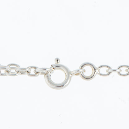 Hermes Sterling Silver 18K Rose Gold Confettis Long Necklace 4 of 5