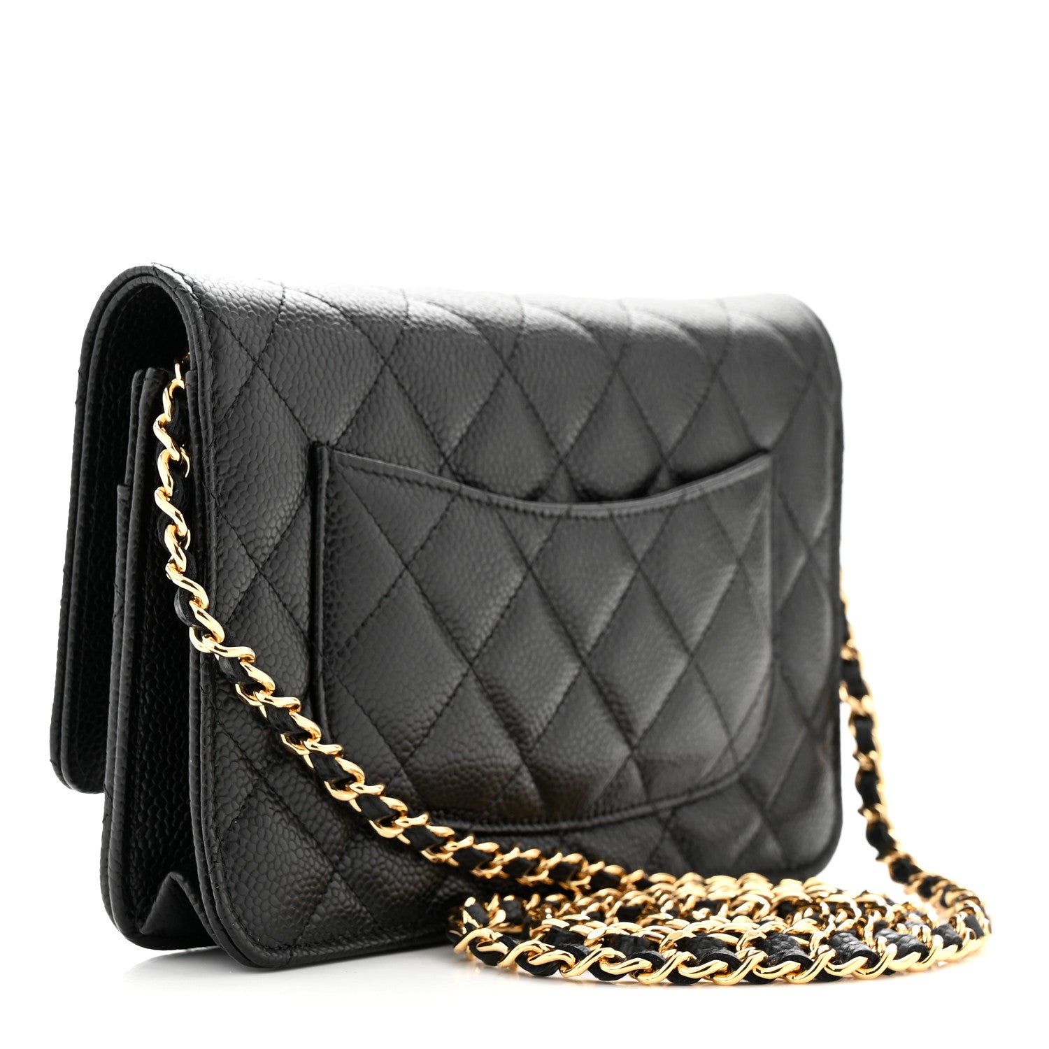 Chanel Caviar Quilted Wallet on Chain WOC Black 3 of 12