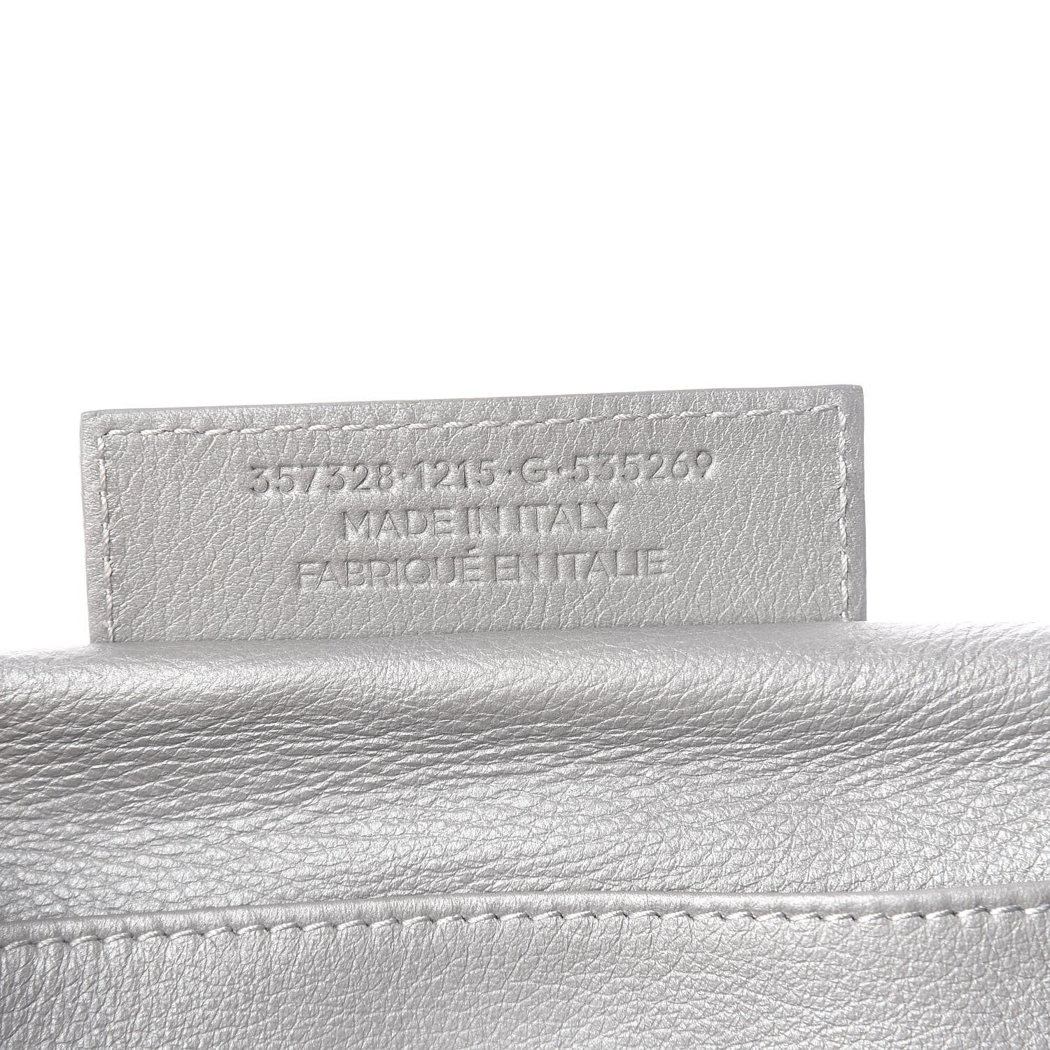 Balenciaga Veau Papier Sight Clutch Gris Metal 9 of 10
