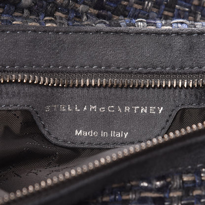 Stella McCartney Woven Boucle Fold Over Falabella Clutch Blue 7 of 11