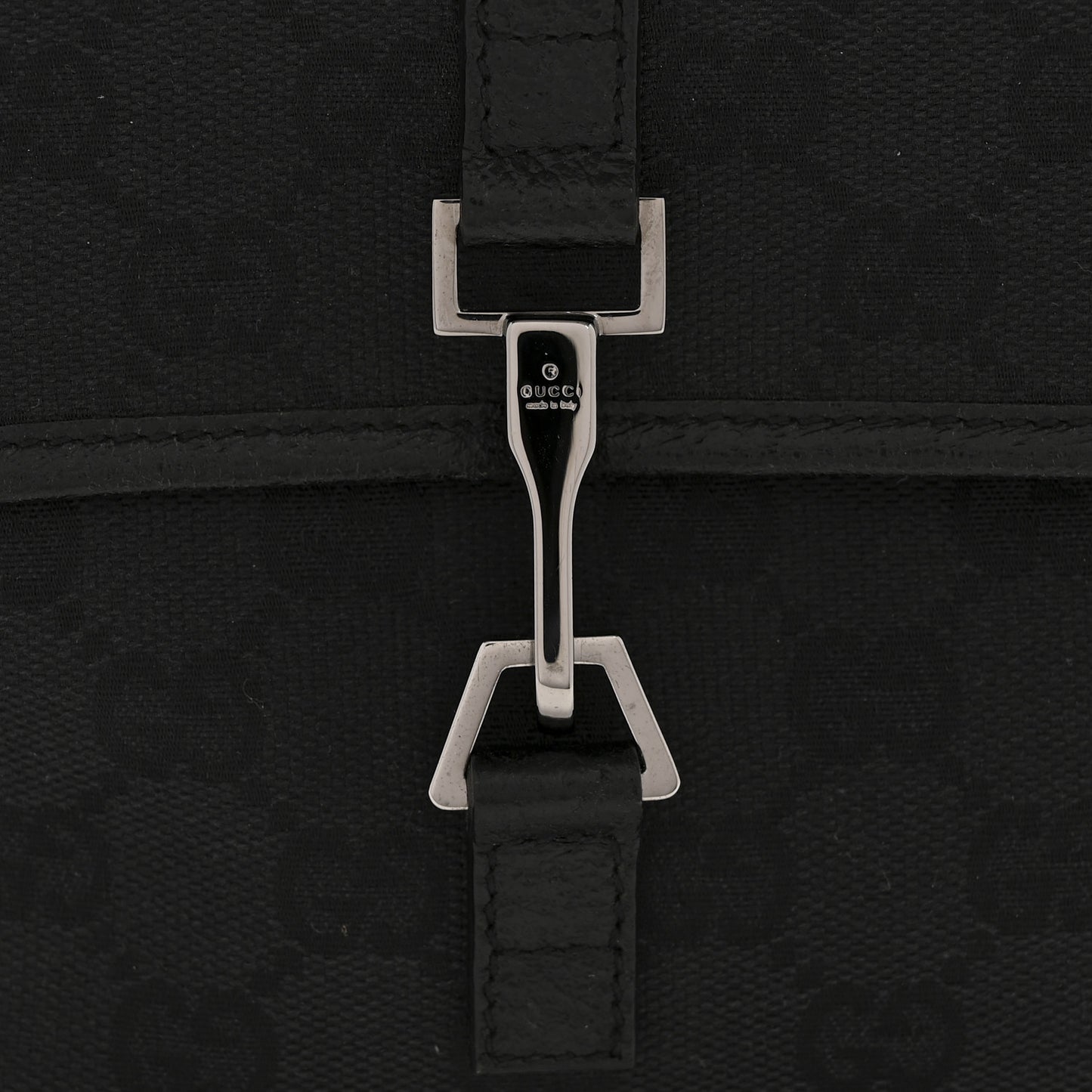 GG Monogram Web Flight Belt Bag Black