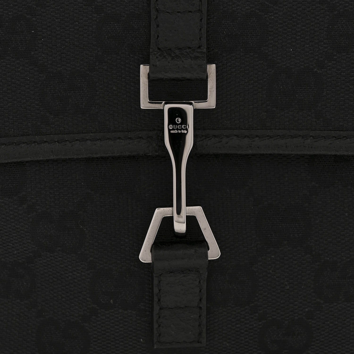 Gucci GG Monogram Web Flight Belt Bag Black 11 of 11