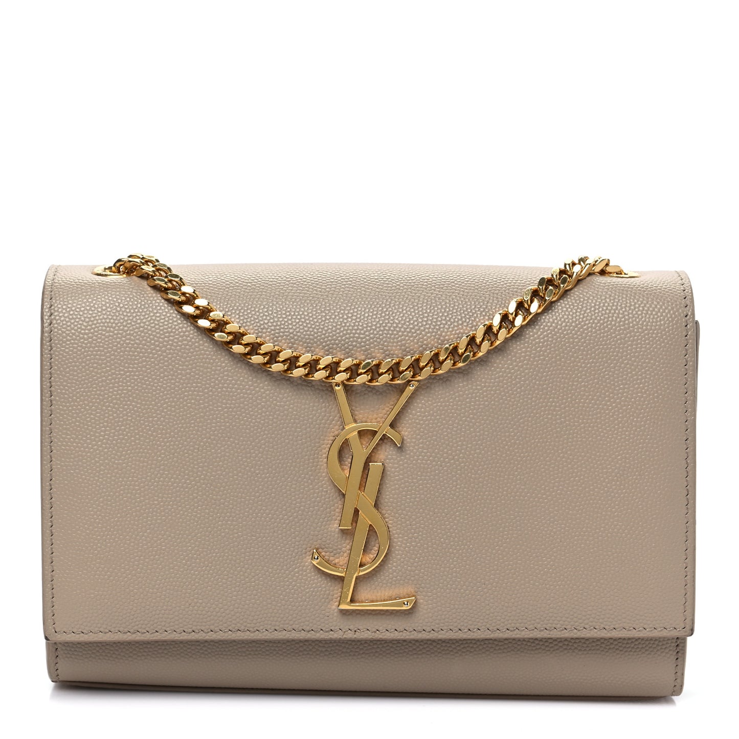 Grain De Poudre Small Monogram Kate Satchel Dark Beige