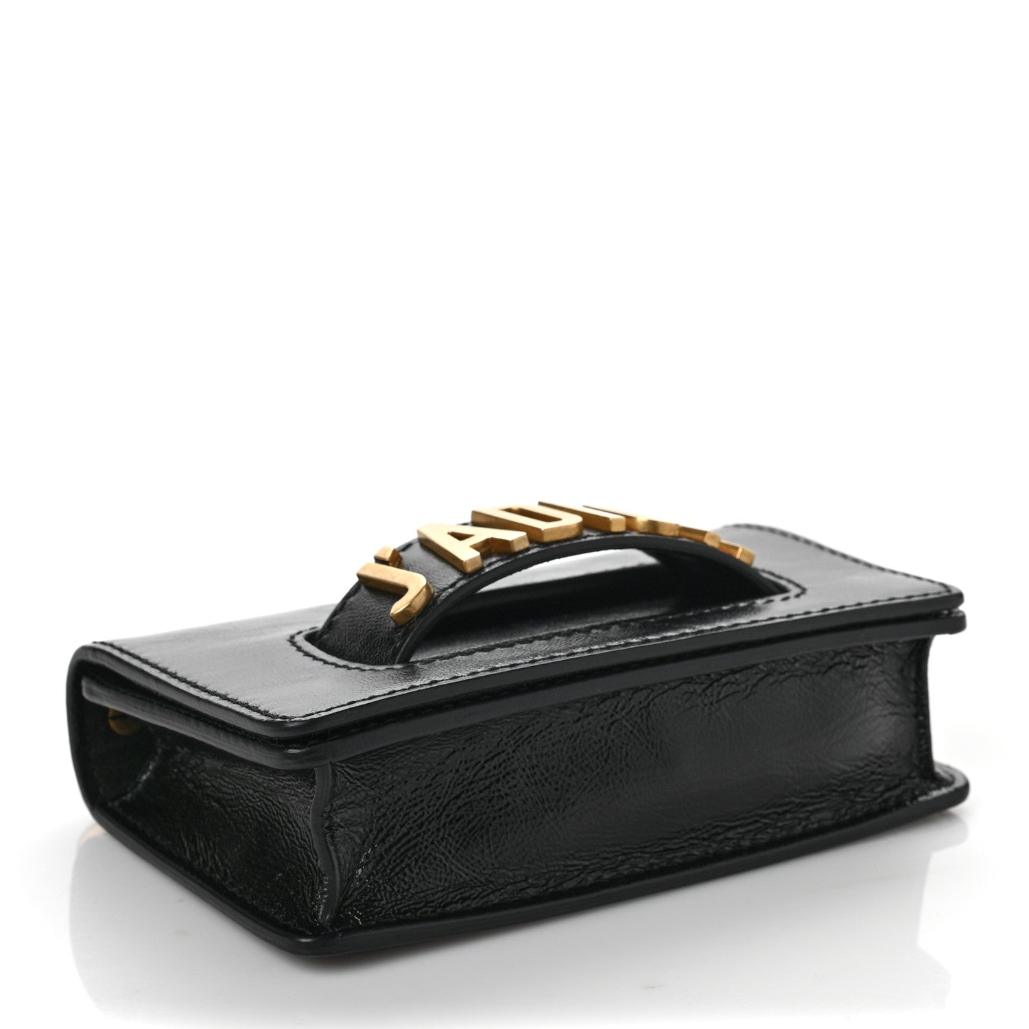Christian Dior Crinkled Calfskin Mini J'Adior Chain Flap Bag Black 4 of 8