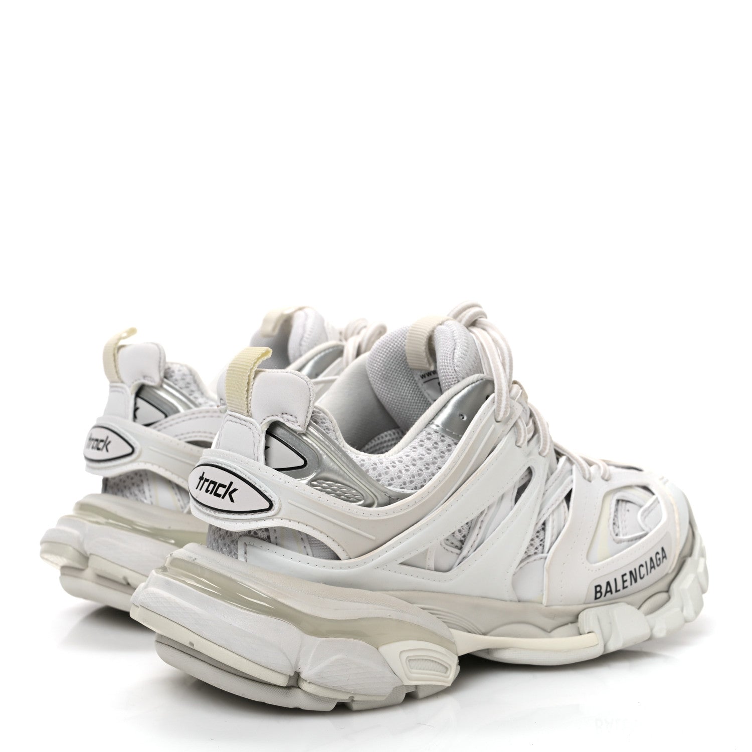 Balenciaga Rubber Mesh Fabric Monocolor Recycled Sole Womens Track Sneakers 35 White 5 of 8