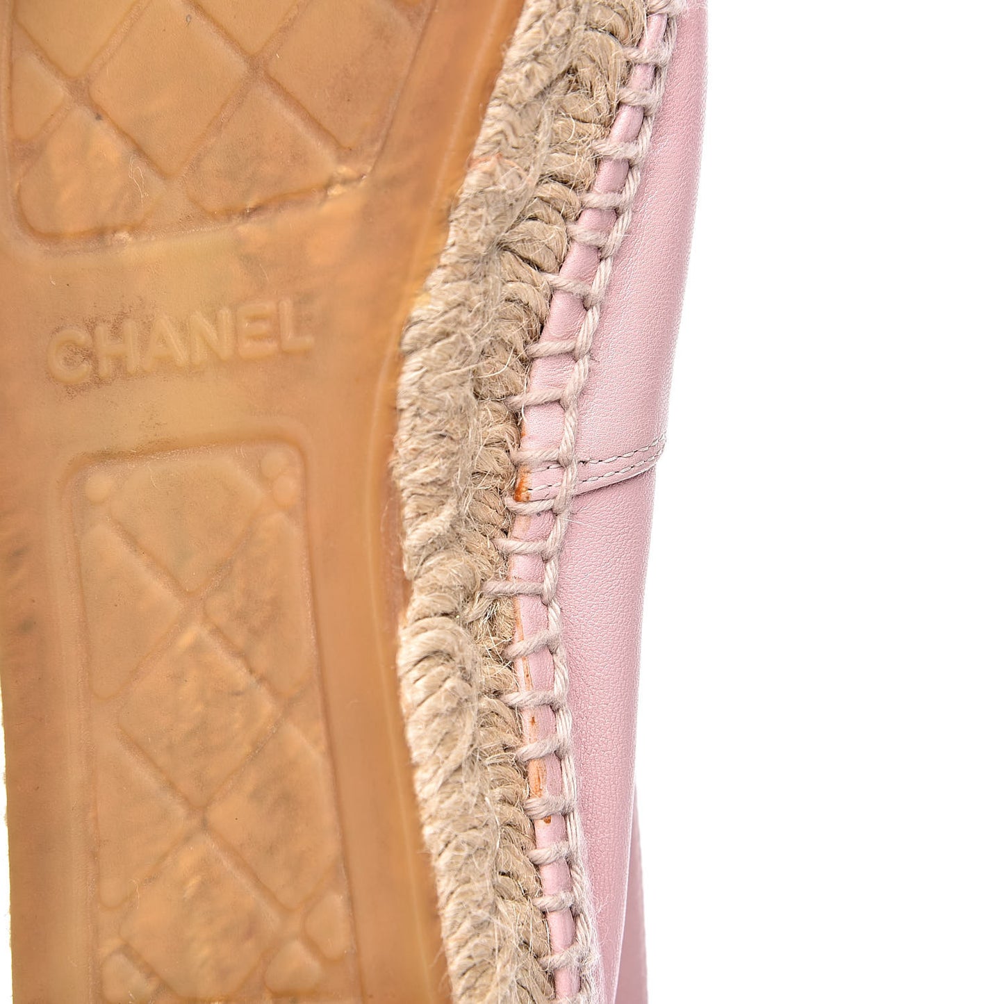 Lambskin CC Espadrilles 39 Light Pink