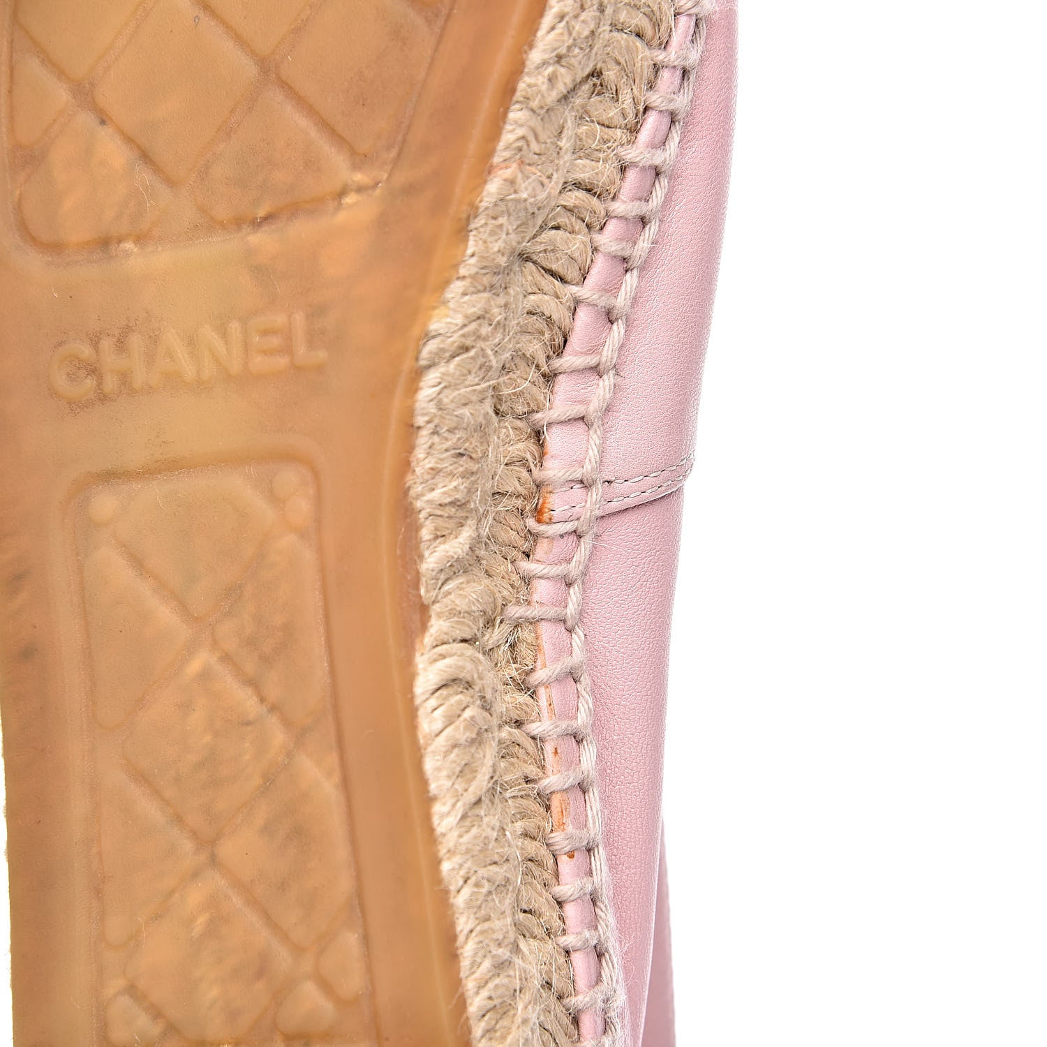 Chanel Lambskin CC Espadrilles 39 Light Pink 10 of 11