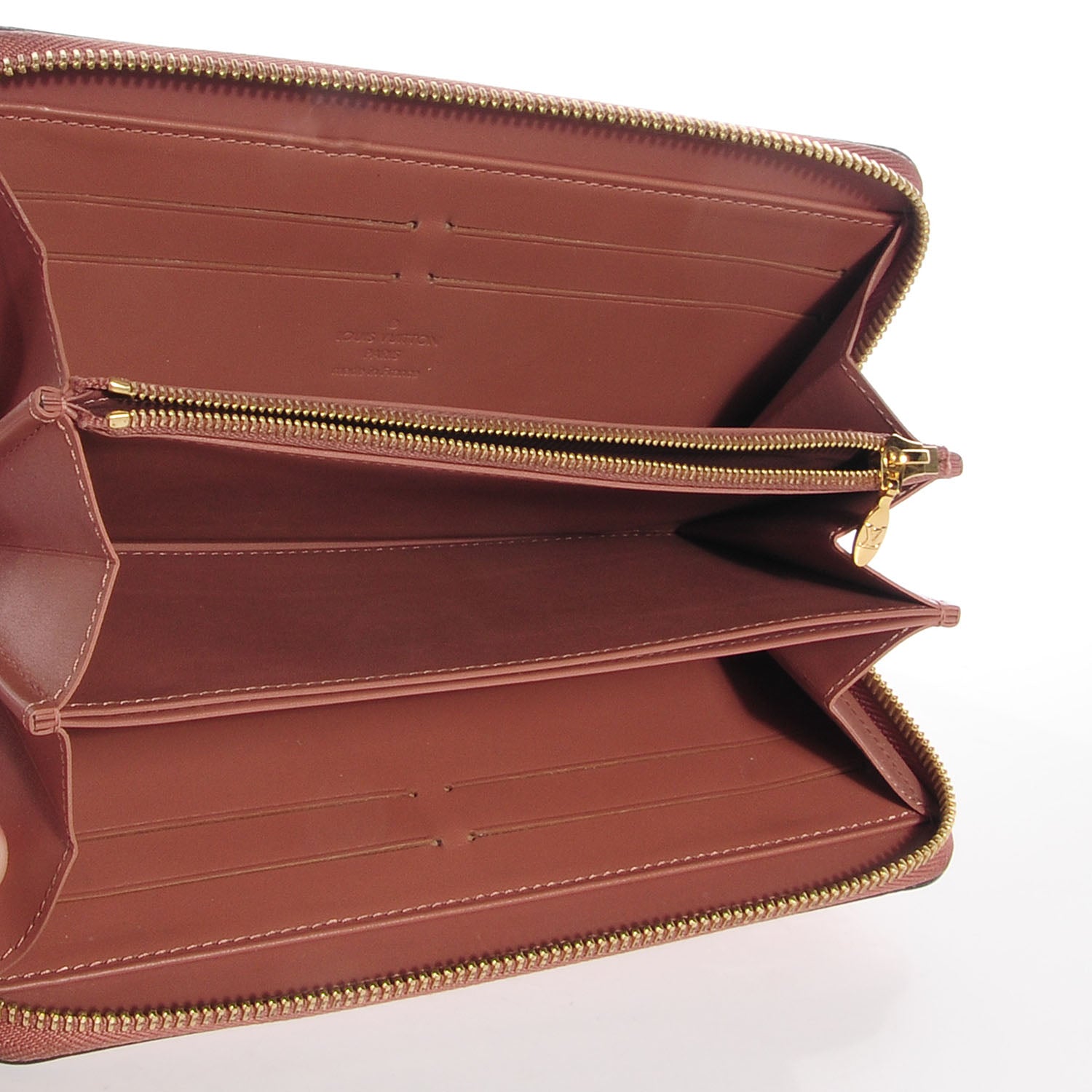 Louis Vuitton Vernis Zippy Wallet Rose Velours 6 of 8