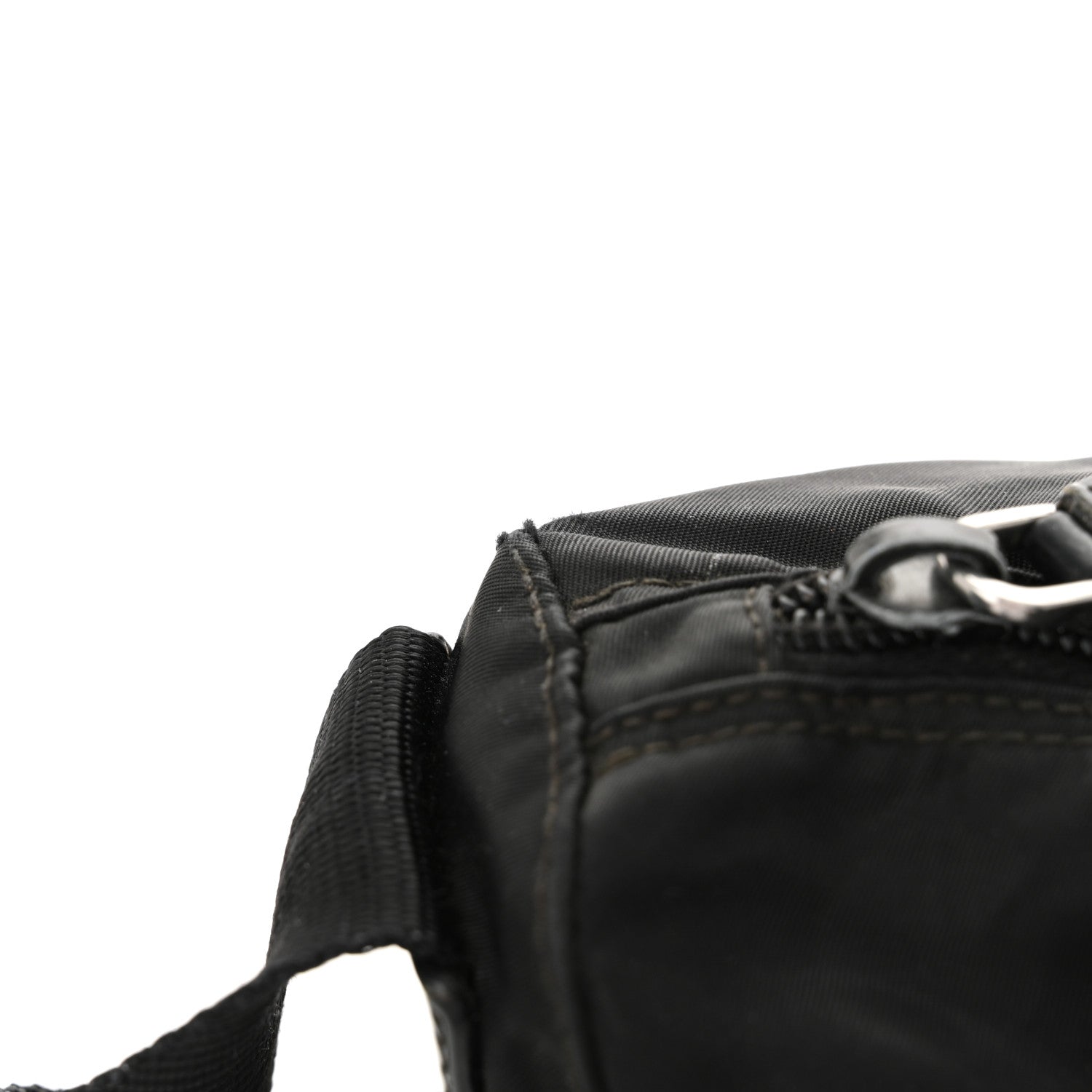 Prada Tessuto Nylon Messenger Bag Black 10 of 13