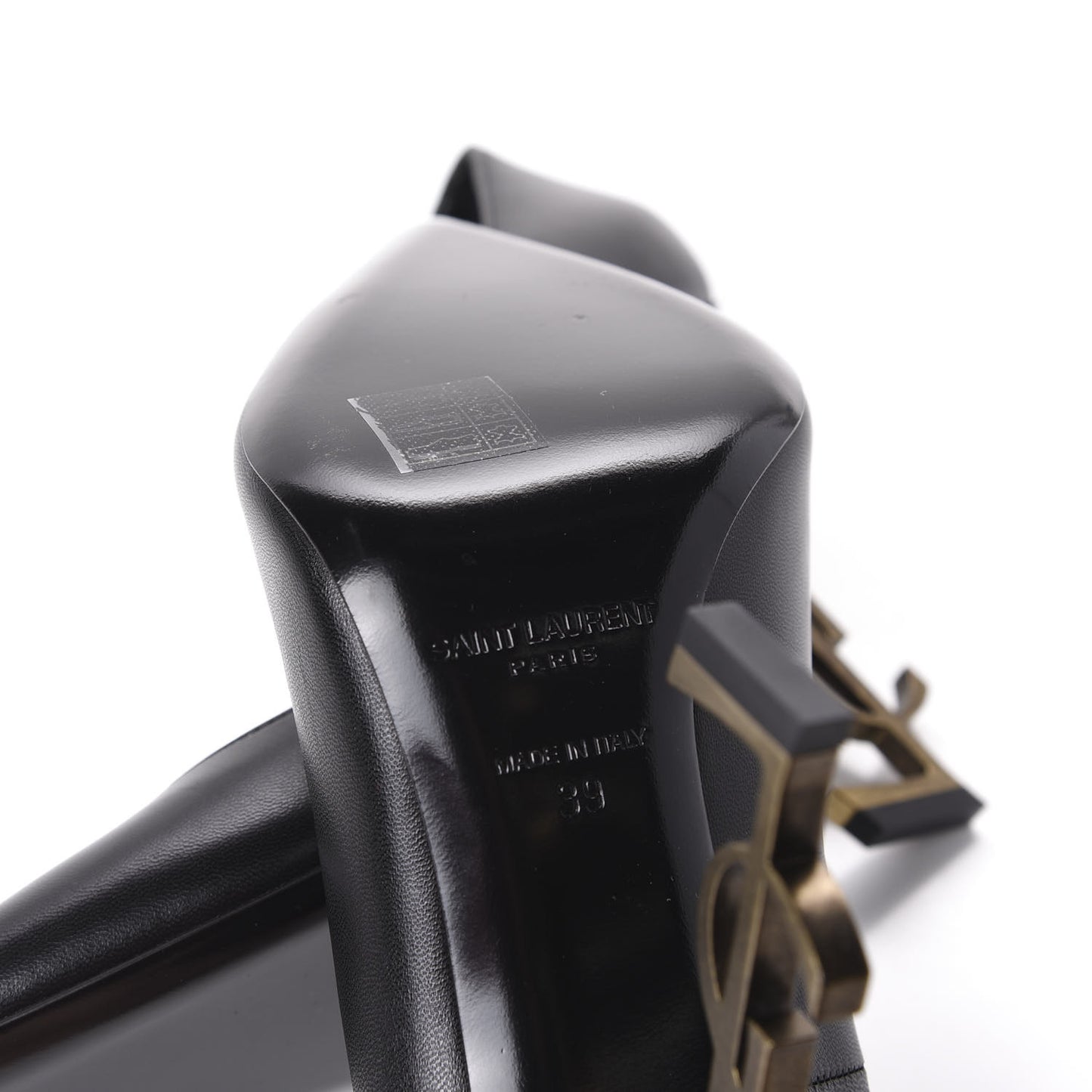 Calfskin Opyum 110 Pumps 39 Black Gold