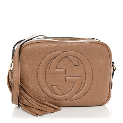 Gucci Pebbled Calfskin Small Soho Disco Bag Camelia 1 of 10
