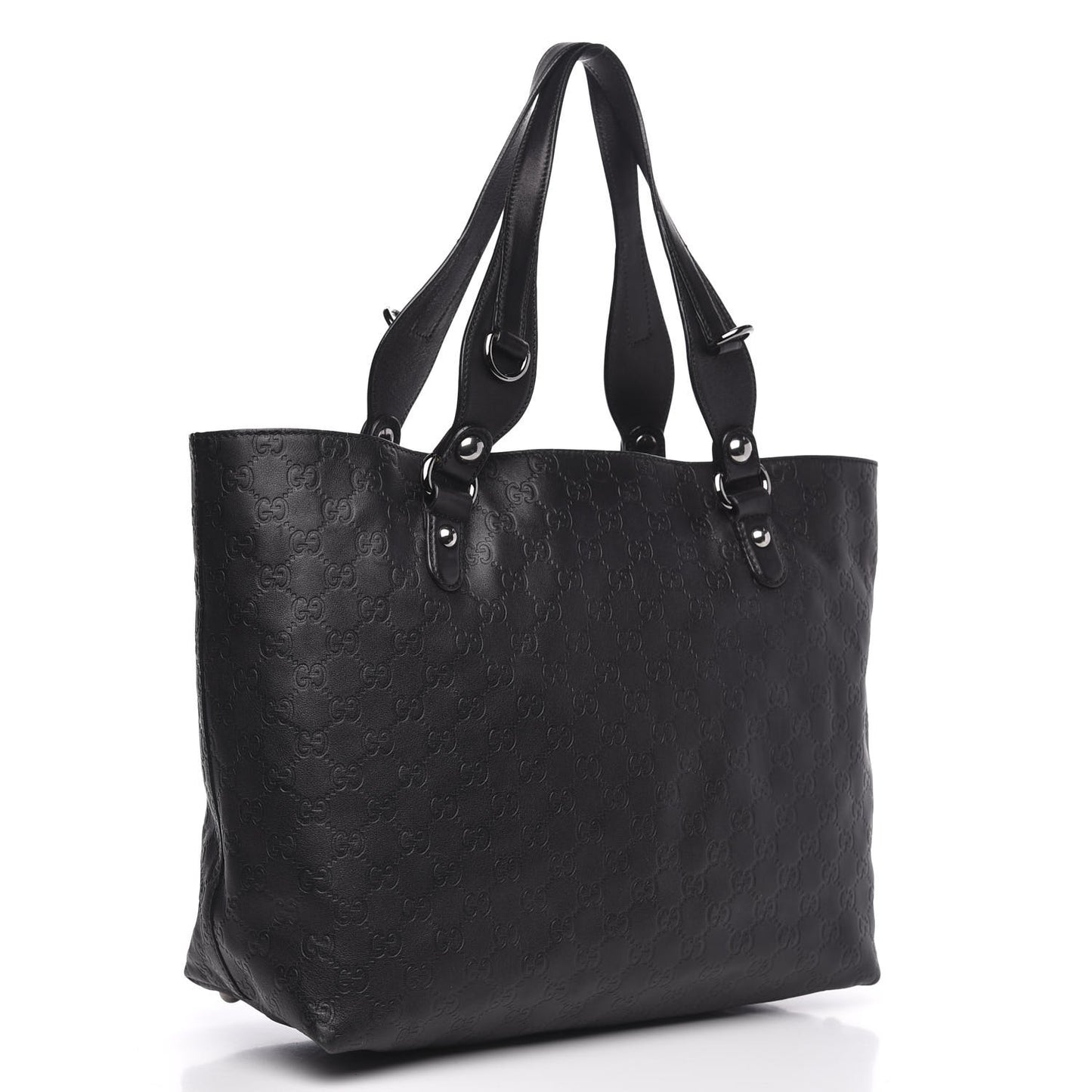 Guccissima Medium Icon Bit Tote Black