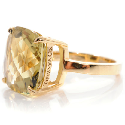 Tiffany 18k Gold Citrine Sparklers Cocktail Ring 5.25 3 of 6