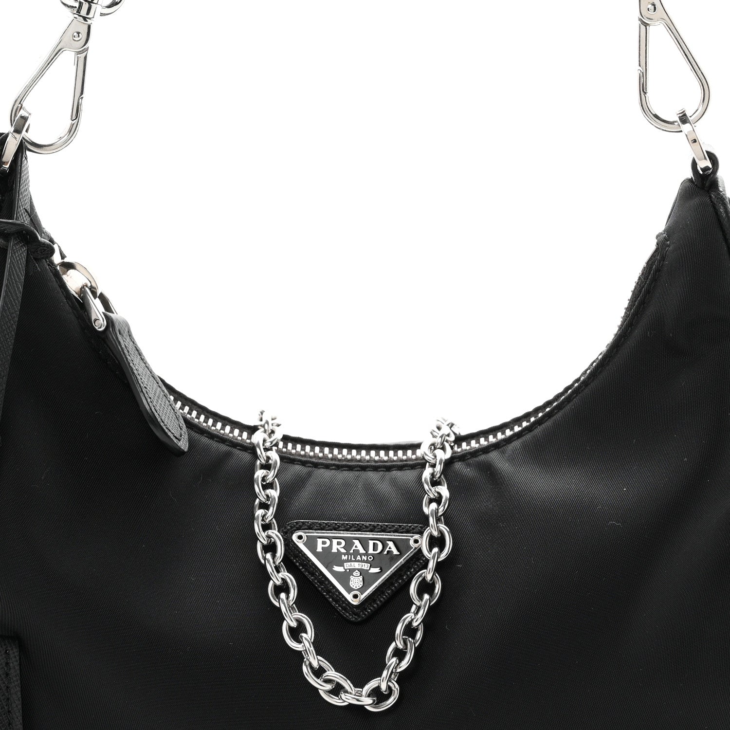 Prada Nylon Re-Edition 2005 Shoulder Bag Black 8 of 11