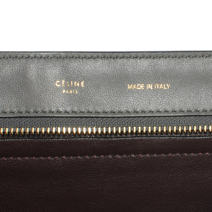 Celine Crocodile Embossed Large Trapeze Grey 6 of 8