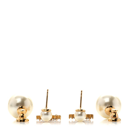 Christian Dior Pearl Crystal My ABCDior Tribales Etoile Star Earrings Gold 3 of 5
