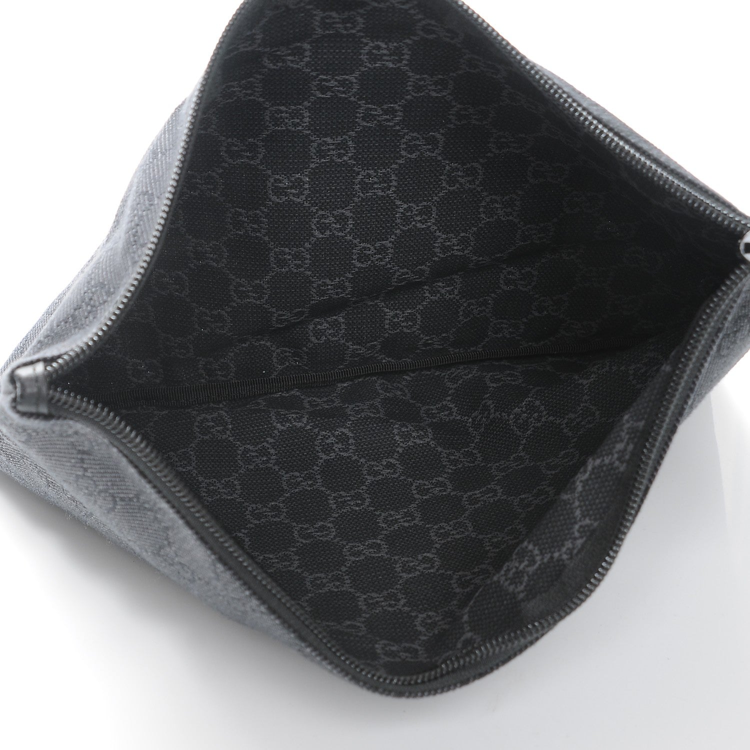 Gucci Denim Monogram Large Collapsible Carry On Duffle Black 8 of 10