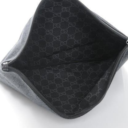 Gucci Denim Monogram Large Collapsible Carry On Duffle Black 8 of 10