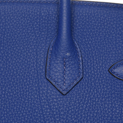 Hermes Togo Birkin 30 Bleu Electrique 9 of 34
