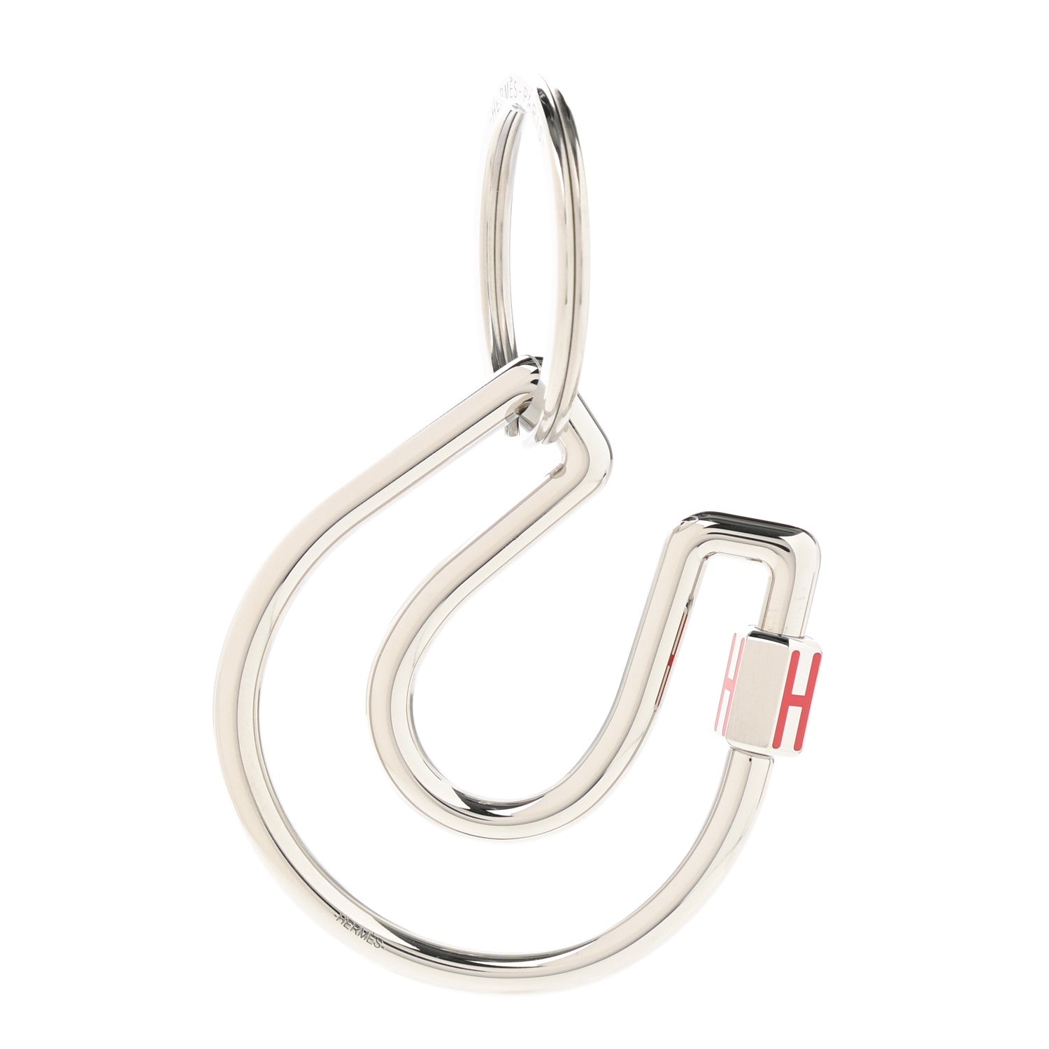 Hermes Stainless Steel Fer a Cheval Key Ring 1 of 4