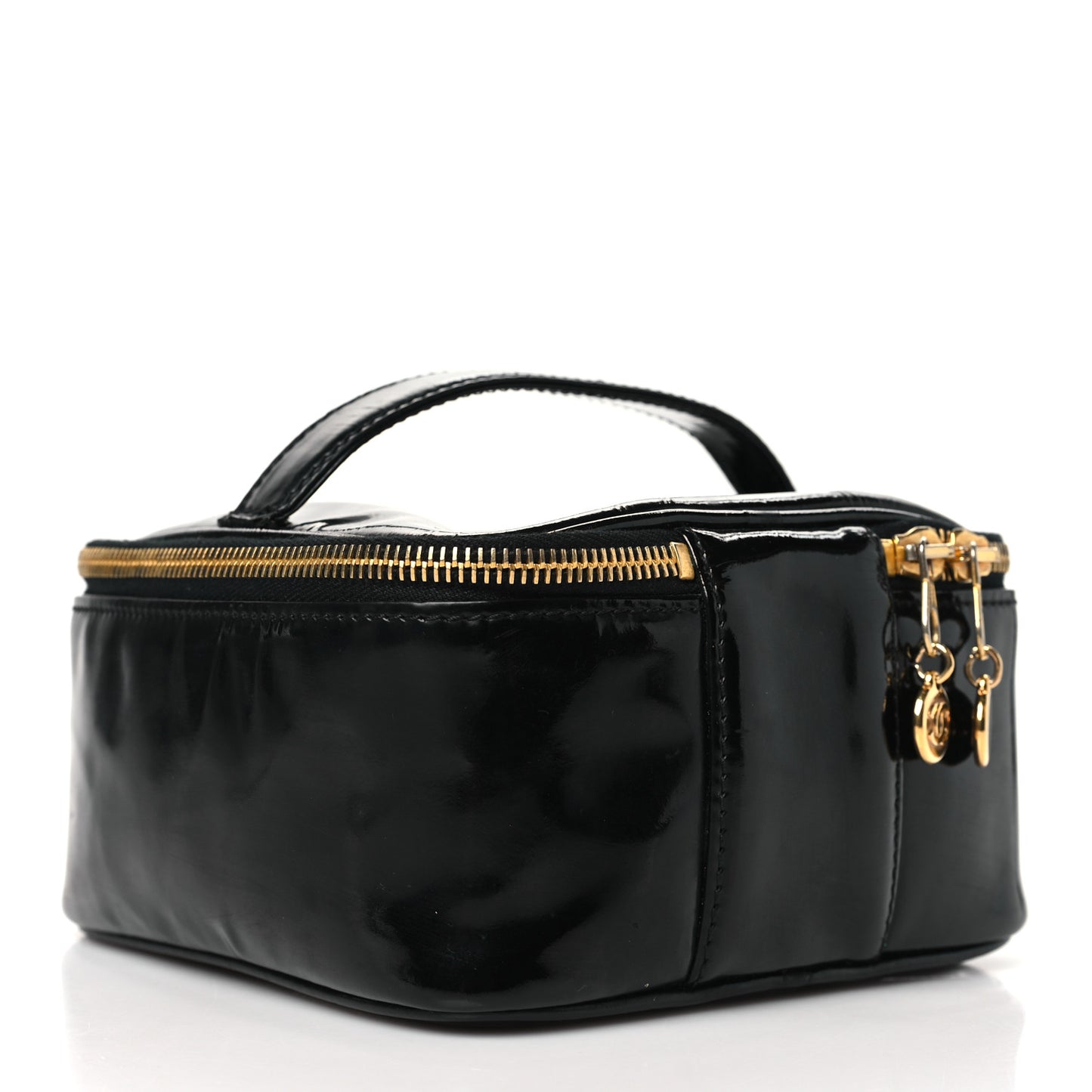 Patent Vanity Cosmetic Case Black Black