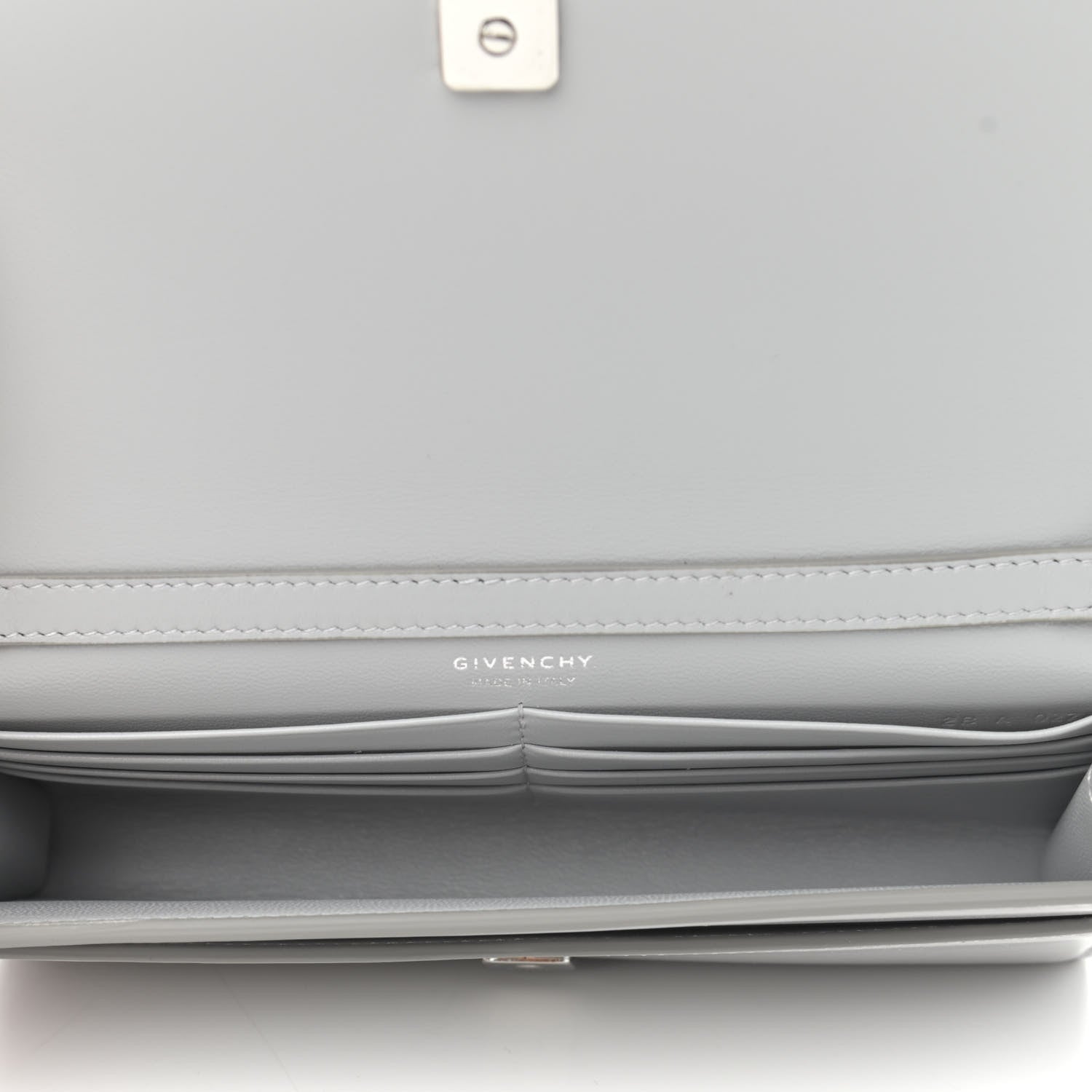 Givenchy Calfskin 4G Wallet on Chain Cloud Grey 5 of 9