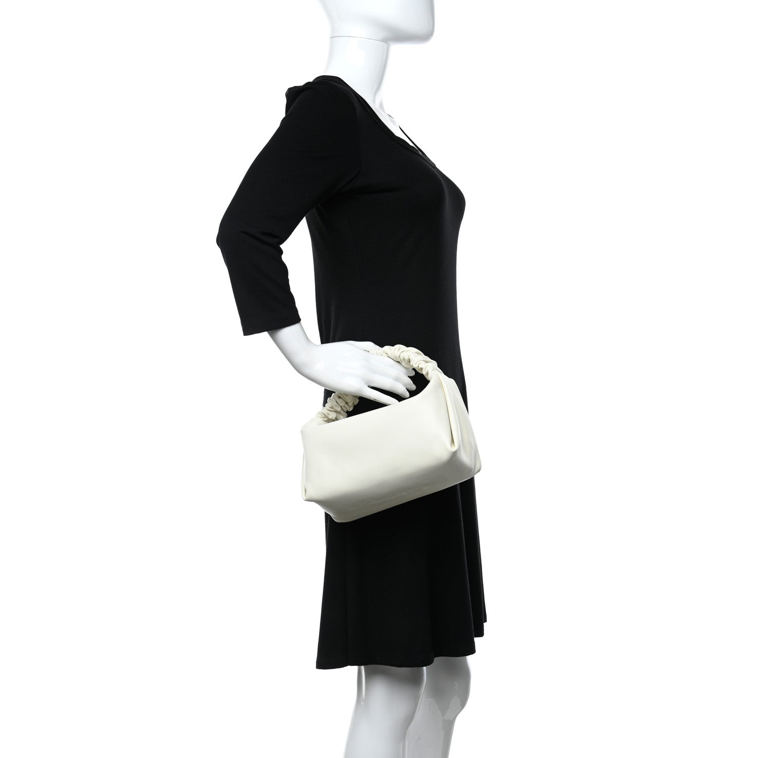 Alexander Wang Lambskin Mini Scrunchie Bag White 2 of 9