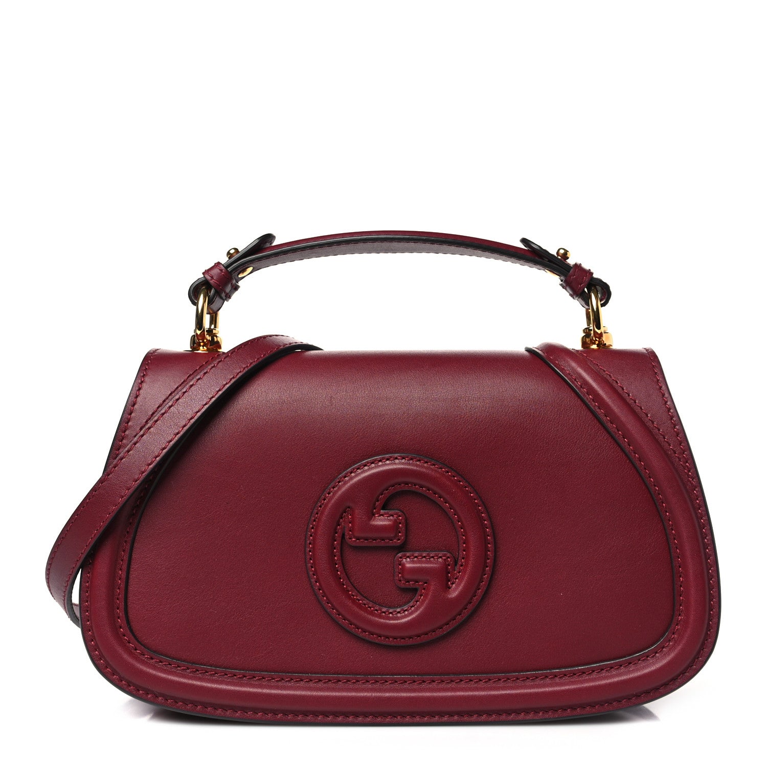Gucci Roxy Calfskin Blondie Top Handle Bag Rosso Ancora 1 of 10