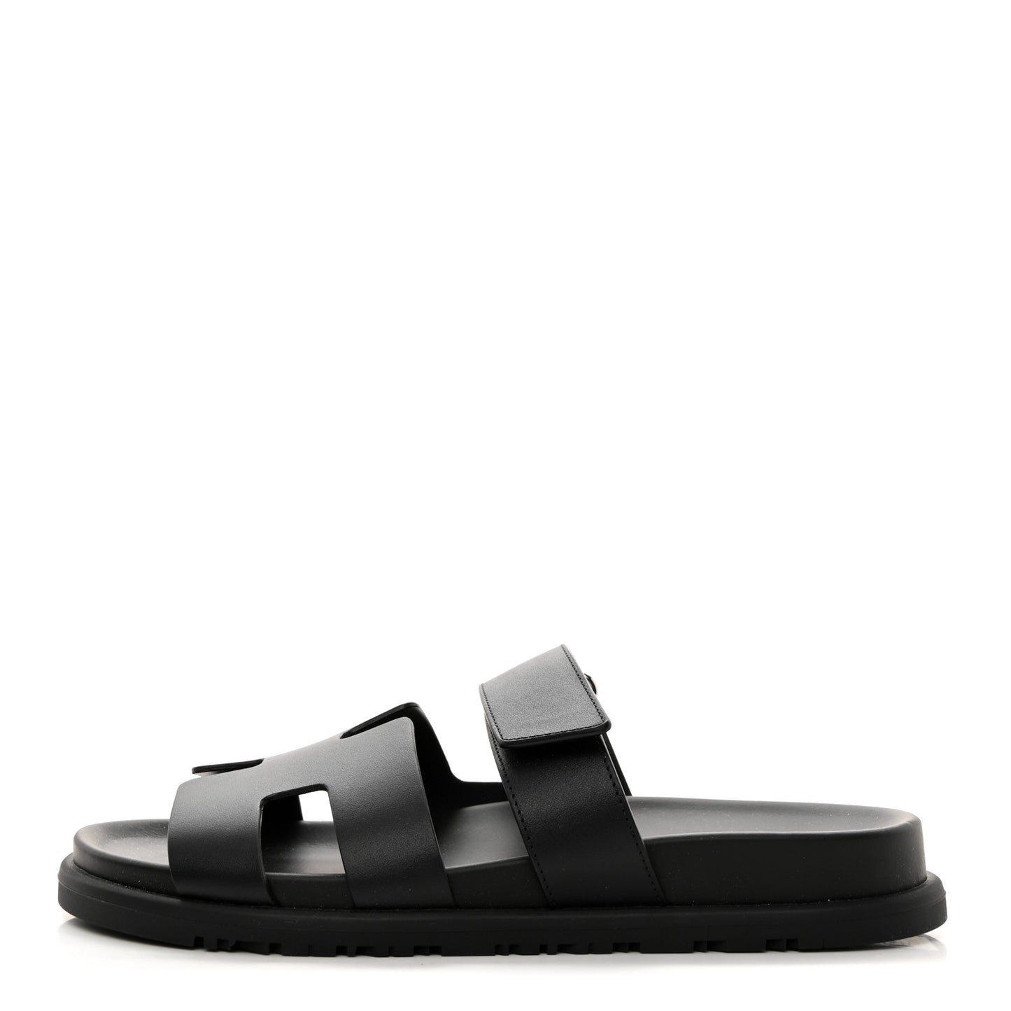 Calfskin Womens Chypre Sandals 37.5 Black