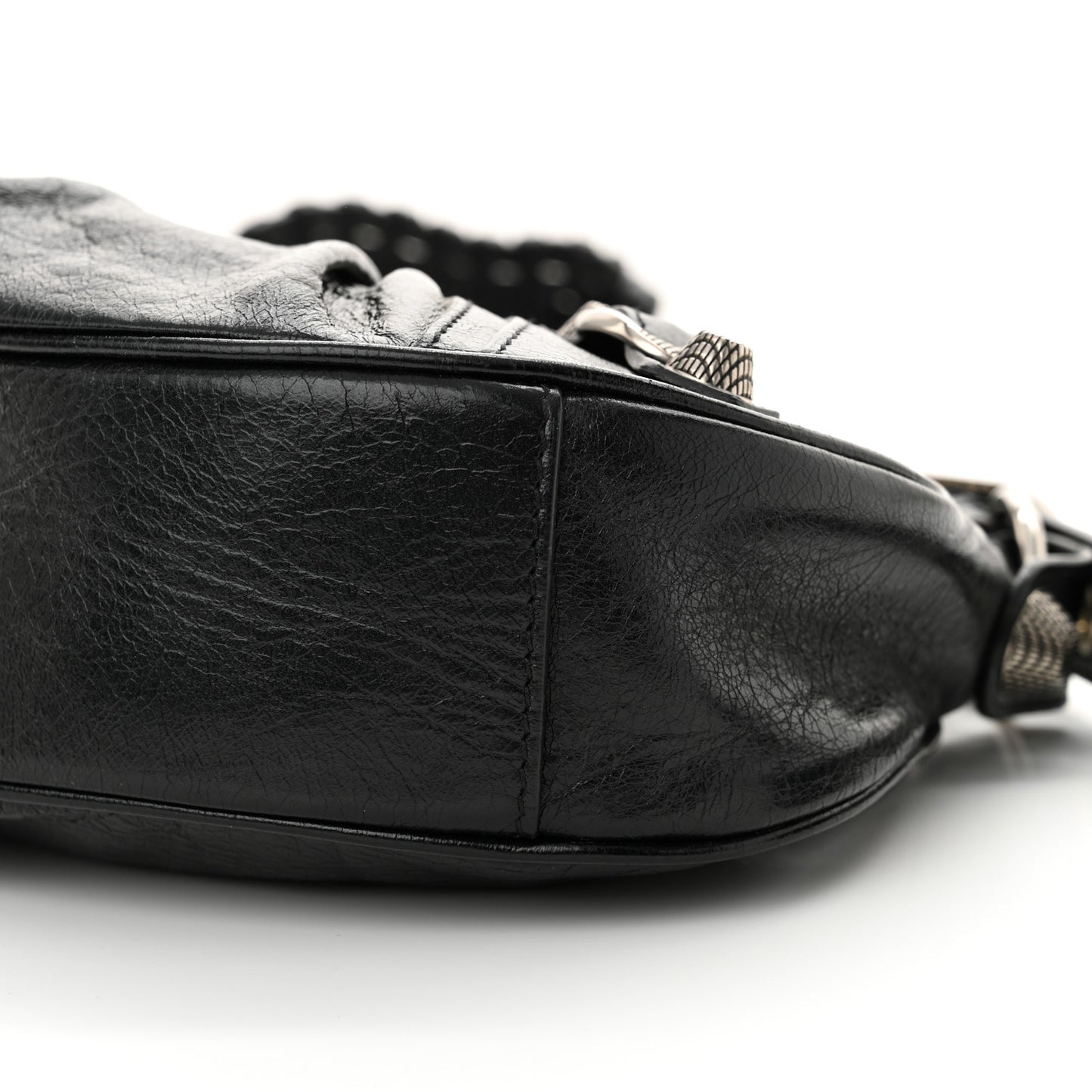 Agneau Arena Le Cagole Shoulder Bag XS Black