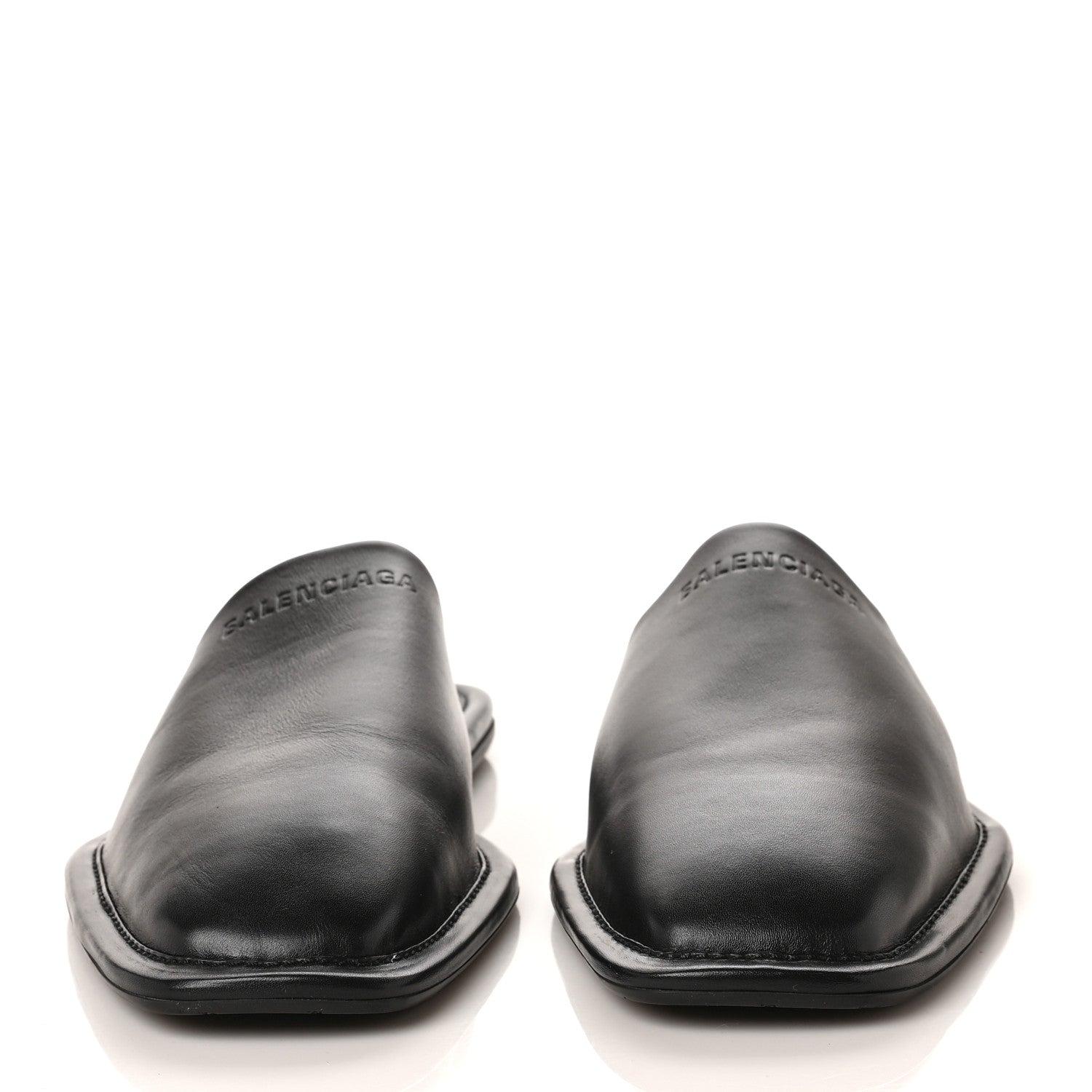Balenciaga Smooth Calfskin Mens Cozy Slip-On Loafers 46 Black 2 of 6
