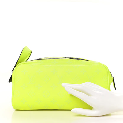 Louis Vuitton Taigarama Dopp Kit Toilet Pouch Neon Yellow 2 of 12