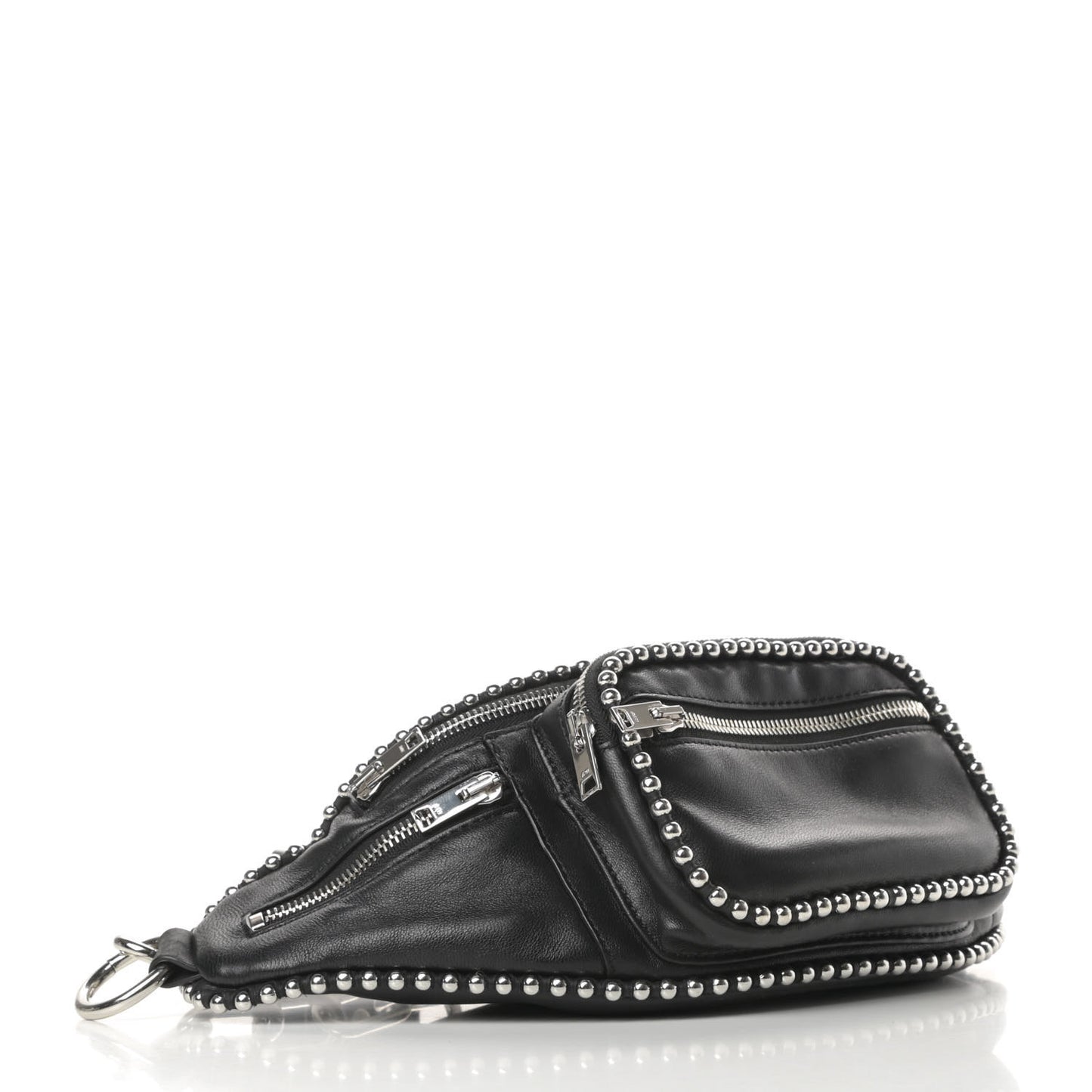 Lambskin Attica Studded Belt Bag Black