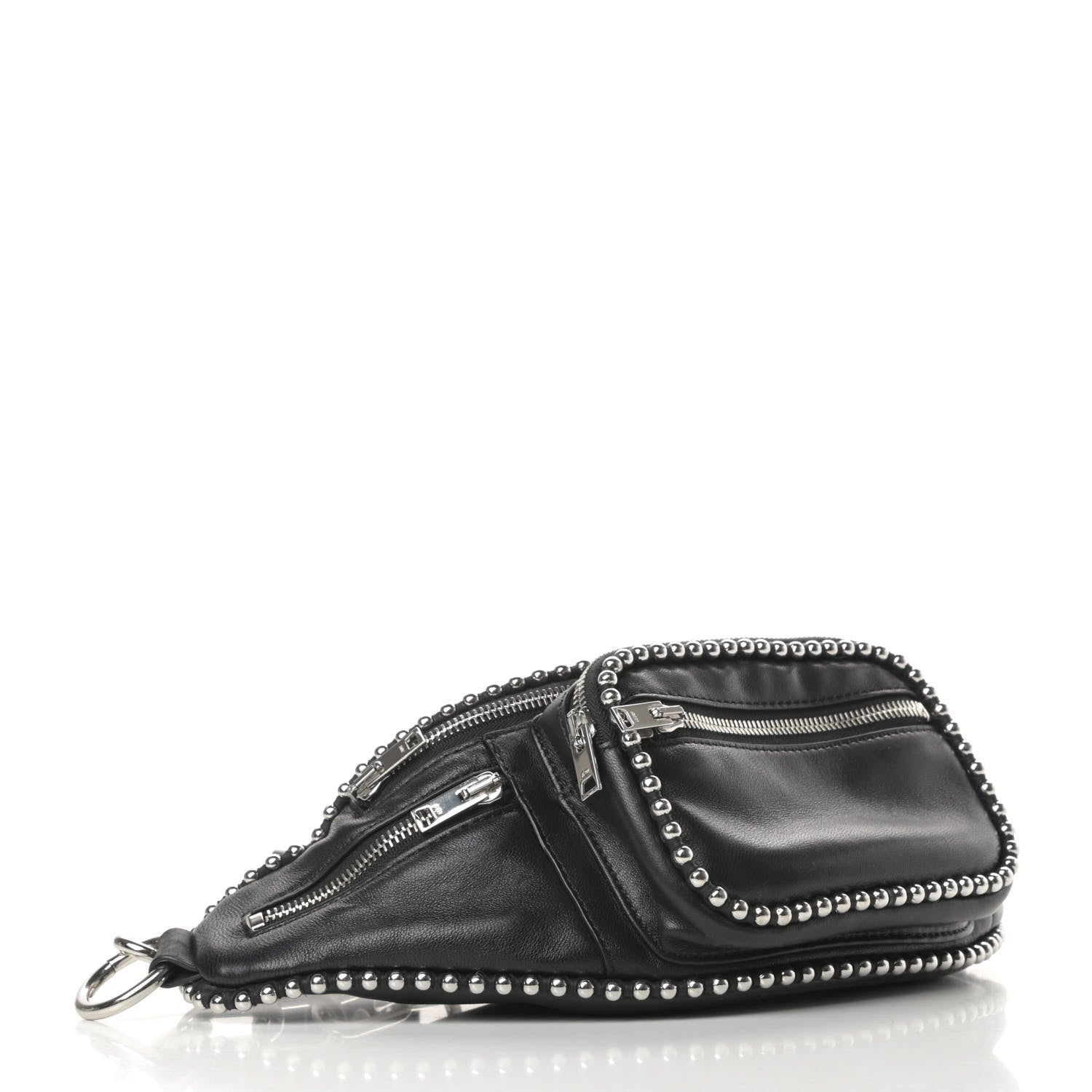 Alexander Wang Lambskin Attica Studded Belt Bag Black 4 of 10