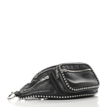 Alexander Wang Lambskin Attica Studded Belt Bag Black 4 of 10