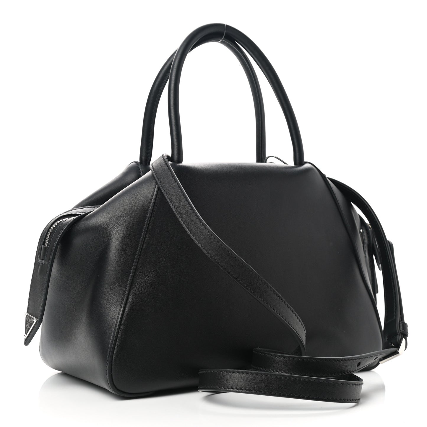 Softy Calfskin Small Supernova Handbag Black