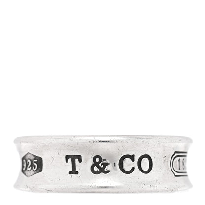 Tiffany Sterling Silver 1837 Band Ring 54 7 1 of 4