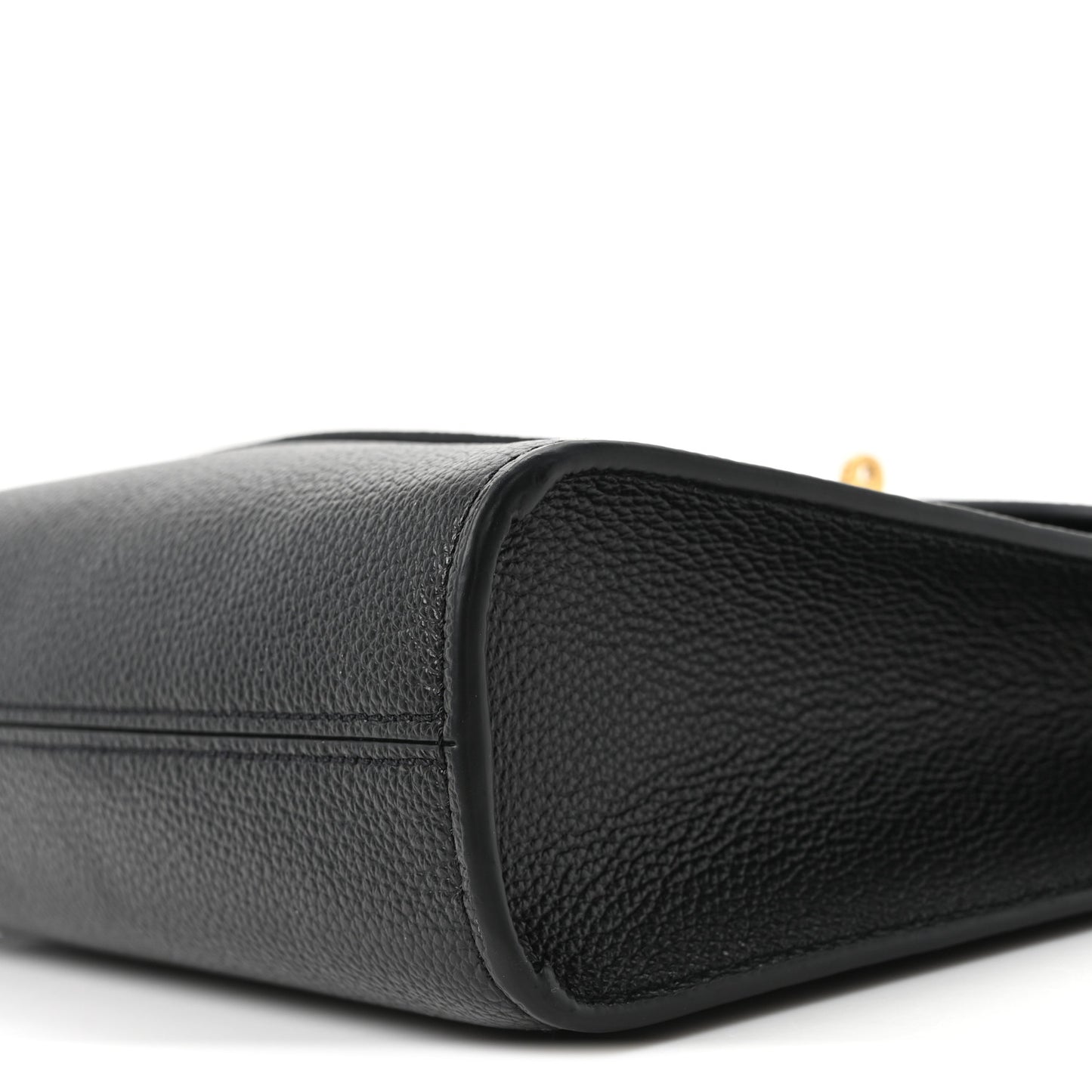 Natural Grain Calfskin Antony Messenger Crossbody Black