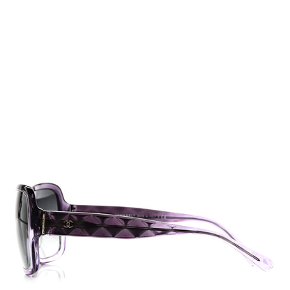 Chanel Quilted CC Mod Sunglasses 5124 Purple 3 of 7