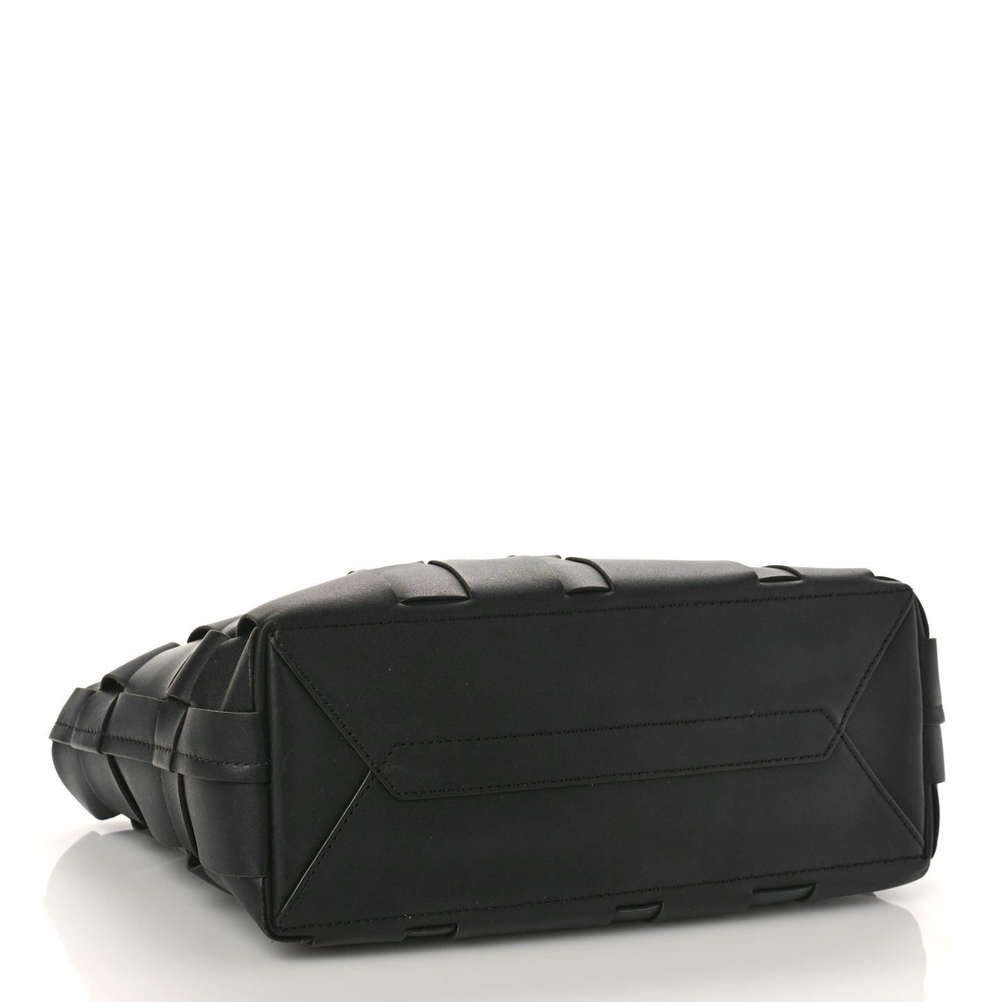 Calfskin Odita Lattice Pouch Black