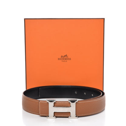 Hermes Box Togo 32mm H Belt 80 Black Gold 8 of 8