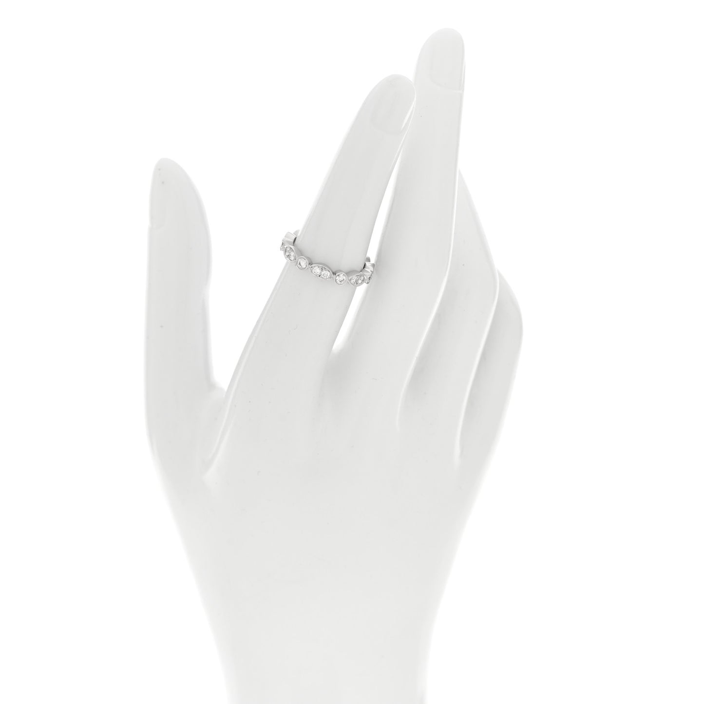 Platinum Diamond Jazz Band Ring 50 5.25