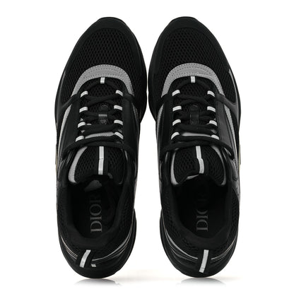 Christian Dior Technical Mesh Calfskin Mens B22 Sneakers 46 Black 2 of 14