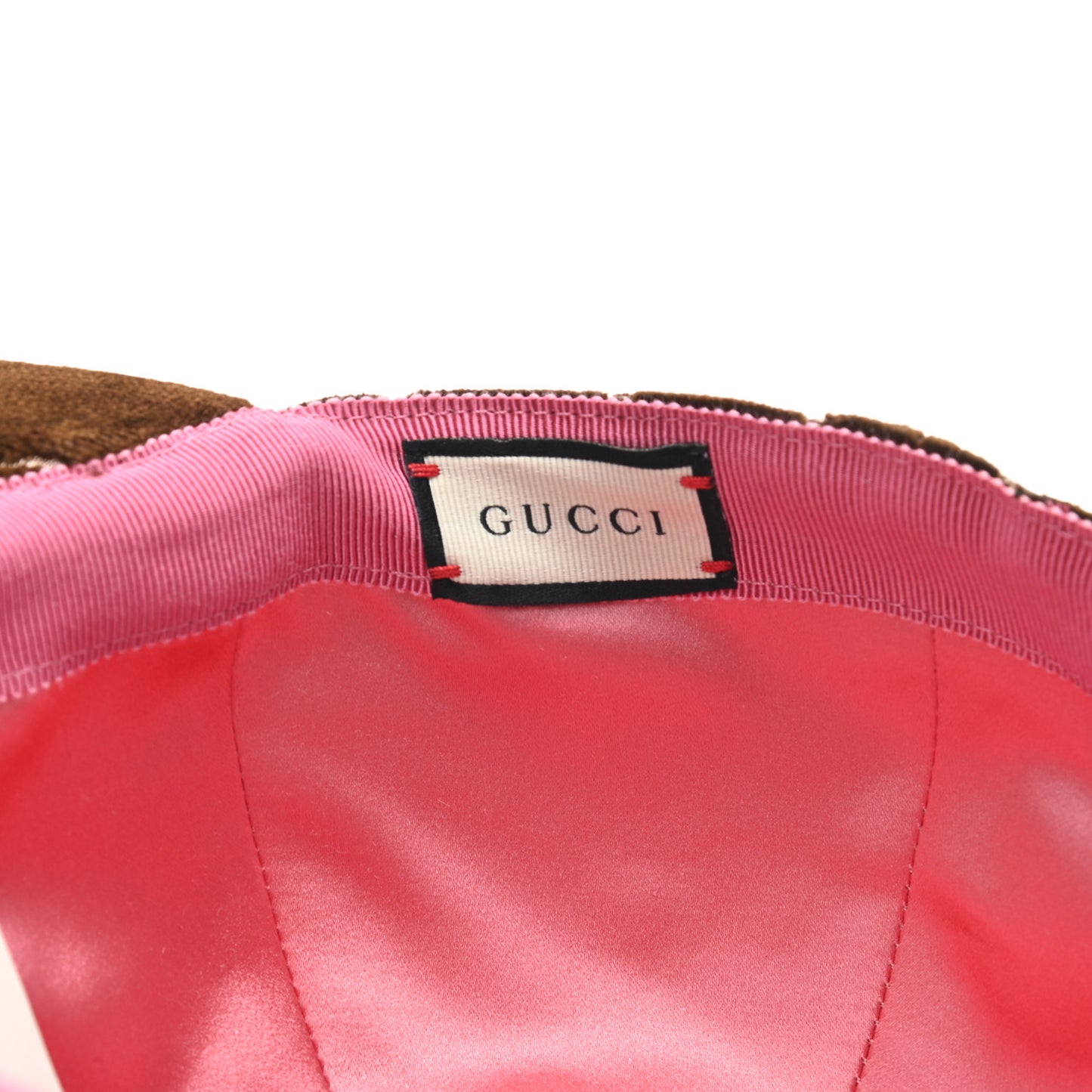 Velvet GG Monogram Baseball Hat L Brown