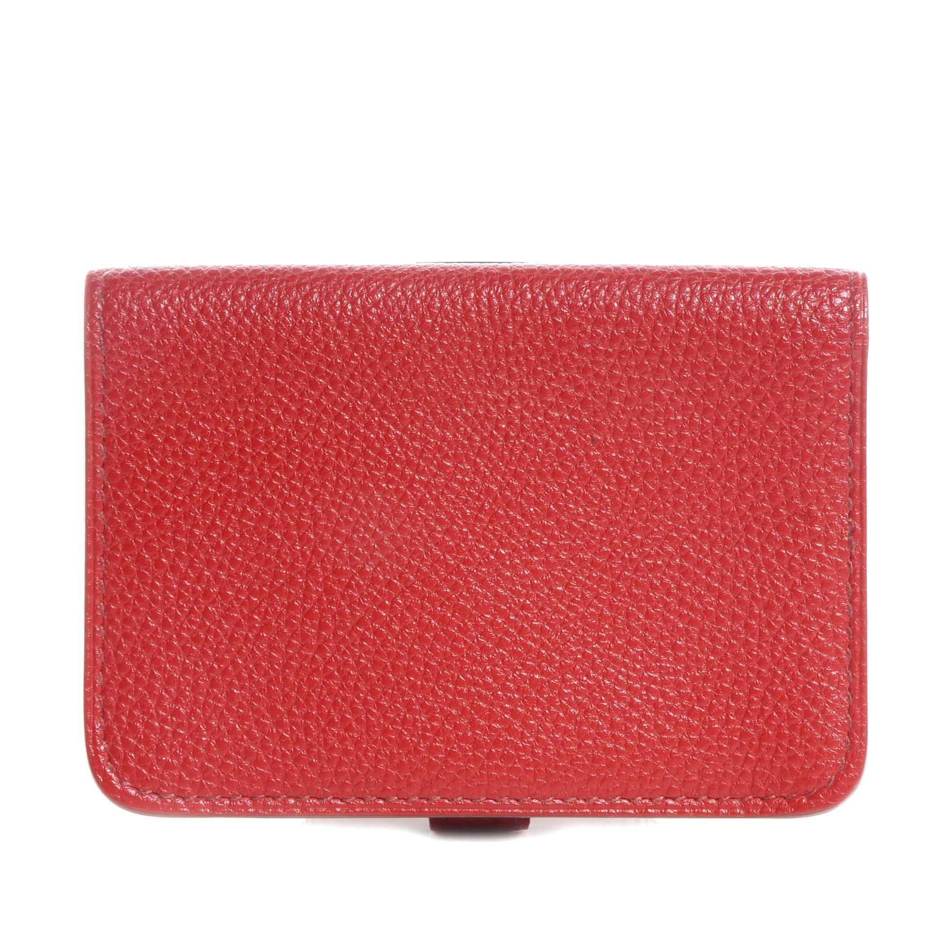 Hermes Togo Dogon Card Case Rouge Garance 3 of 7