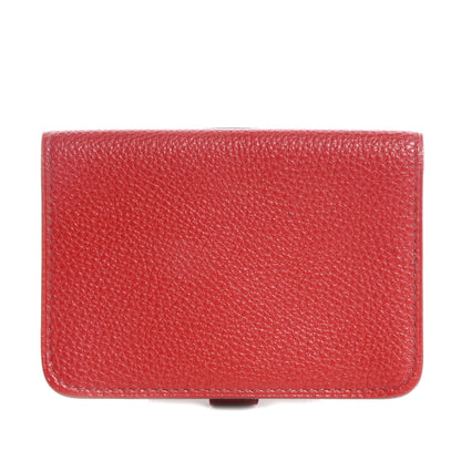 Hermes Togo Dogon Card Case Rouge Garance 3 of 7